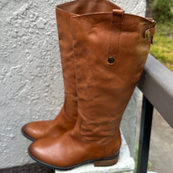 NWT Sam Edelman ~ Penny Boot ~ Wide Calf Knee High Riding ~ Leather ~ 8.5 - Picture 1 of 15